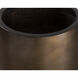 Aster Antique Bronze Outdoor Planter, Small